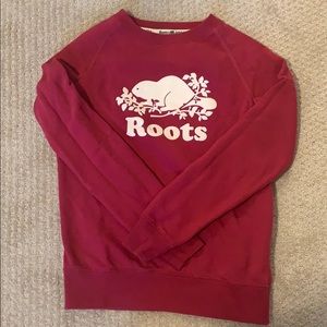 Roots crew neck sweatshirt
